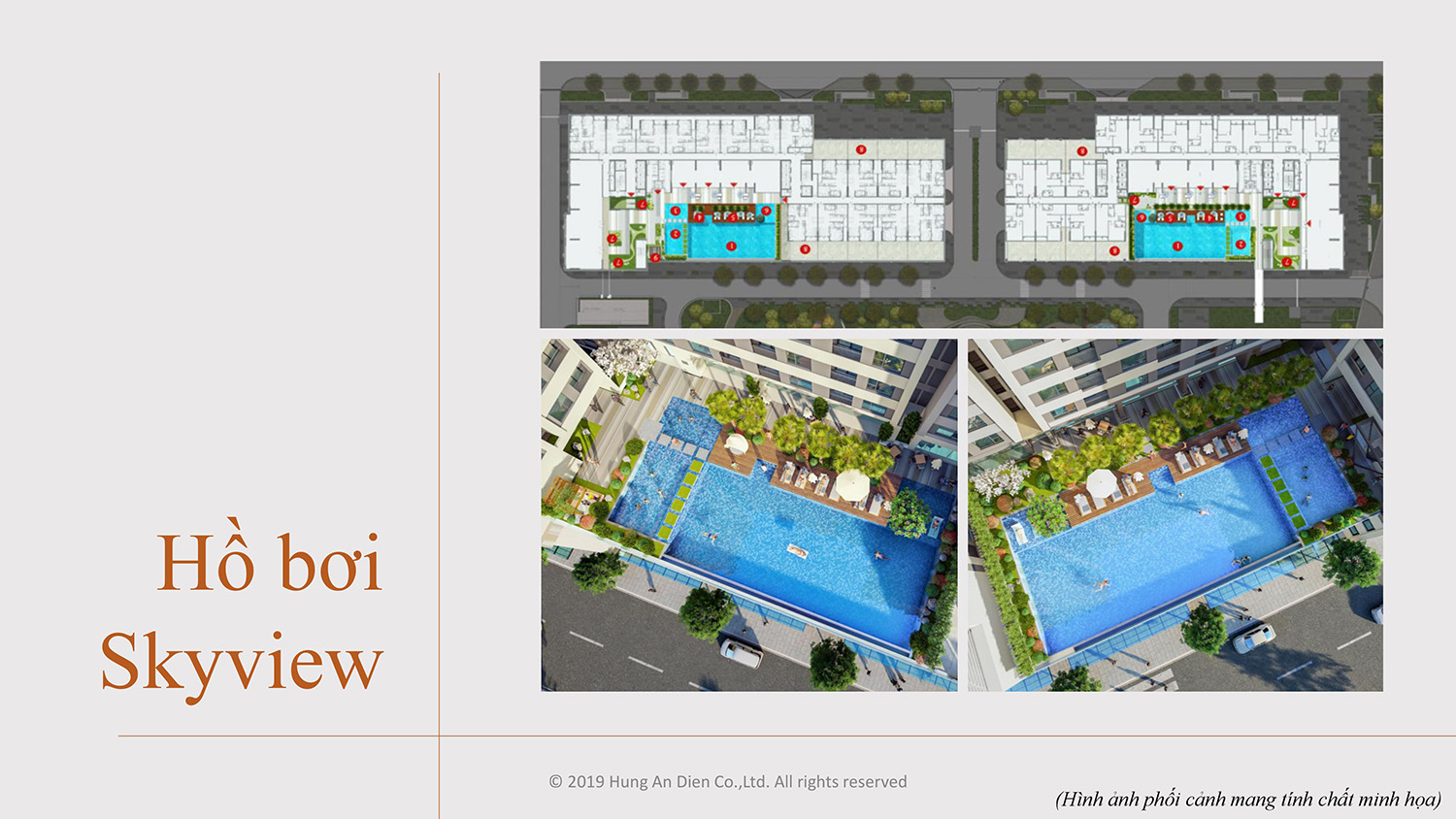Hồ bơi Skyview trong dự án Aio City