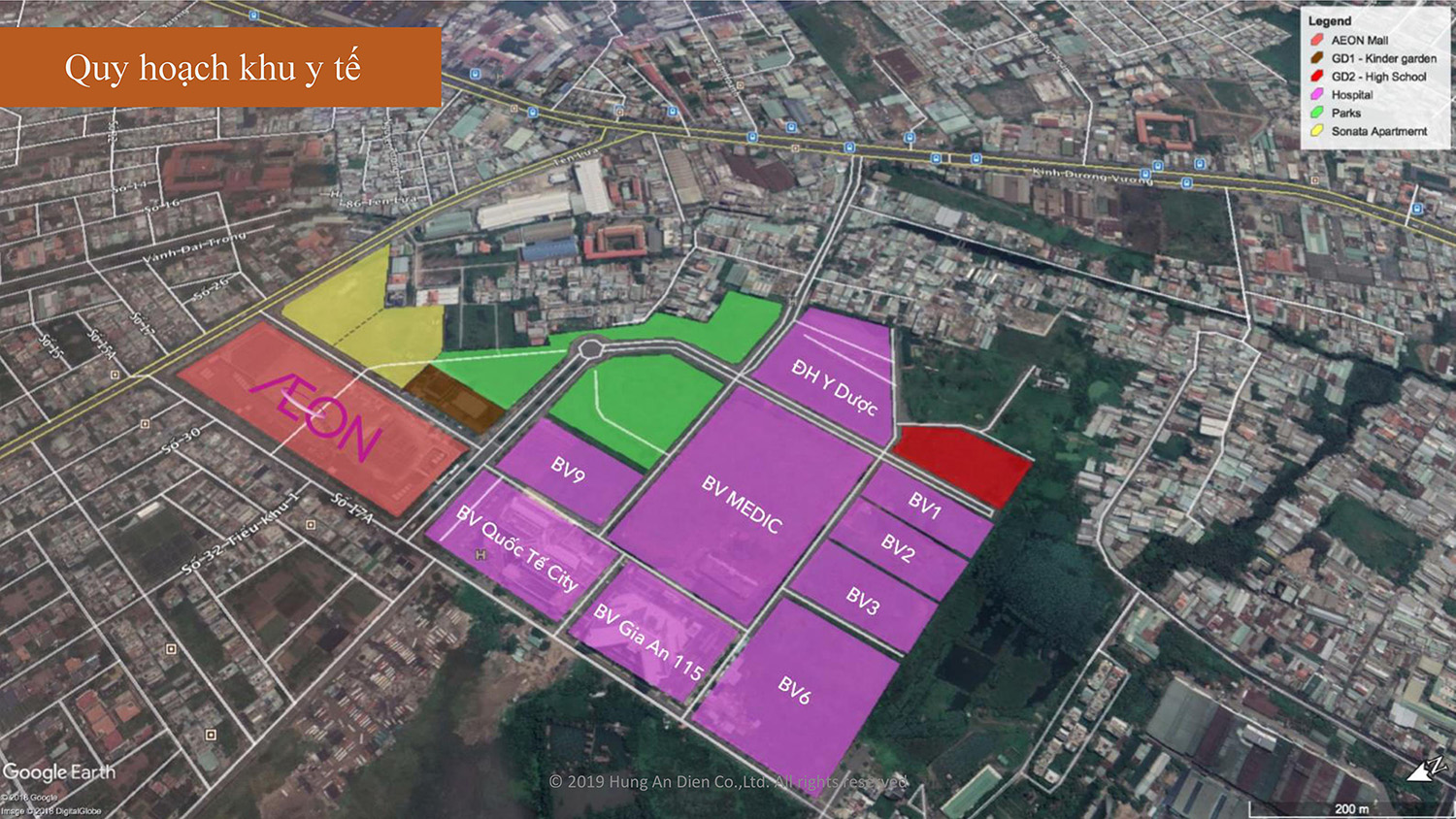 Quy hoạch khu y tế dự án căn hộ Aio City Bình Tân