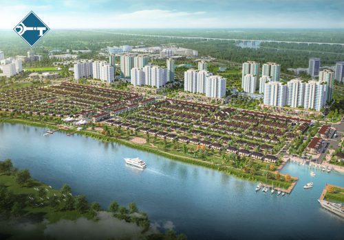 Phối cảnh thành phố ven sông Waterpoint