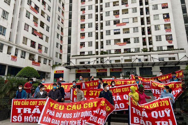 Nhiều vụ tranh chấp nhà chung cư ở Hà Nội liên quan đến khoản tiền 2% phí bảo trì.