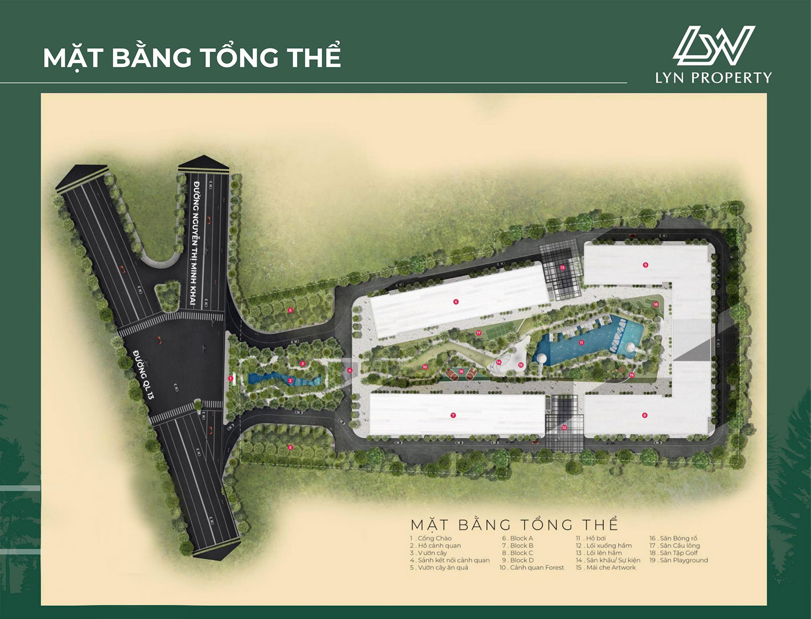 Mặt bằng tổng thể dự án Anderson Park