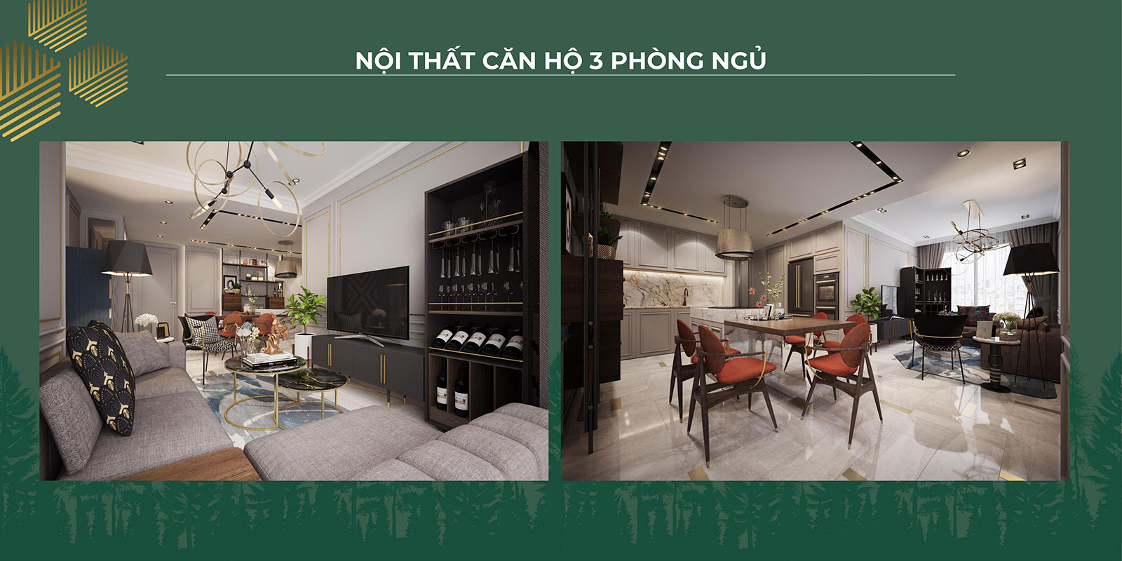 Thiết kế nội thất căn hộ 3PN 04