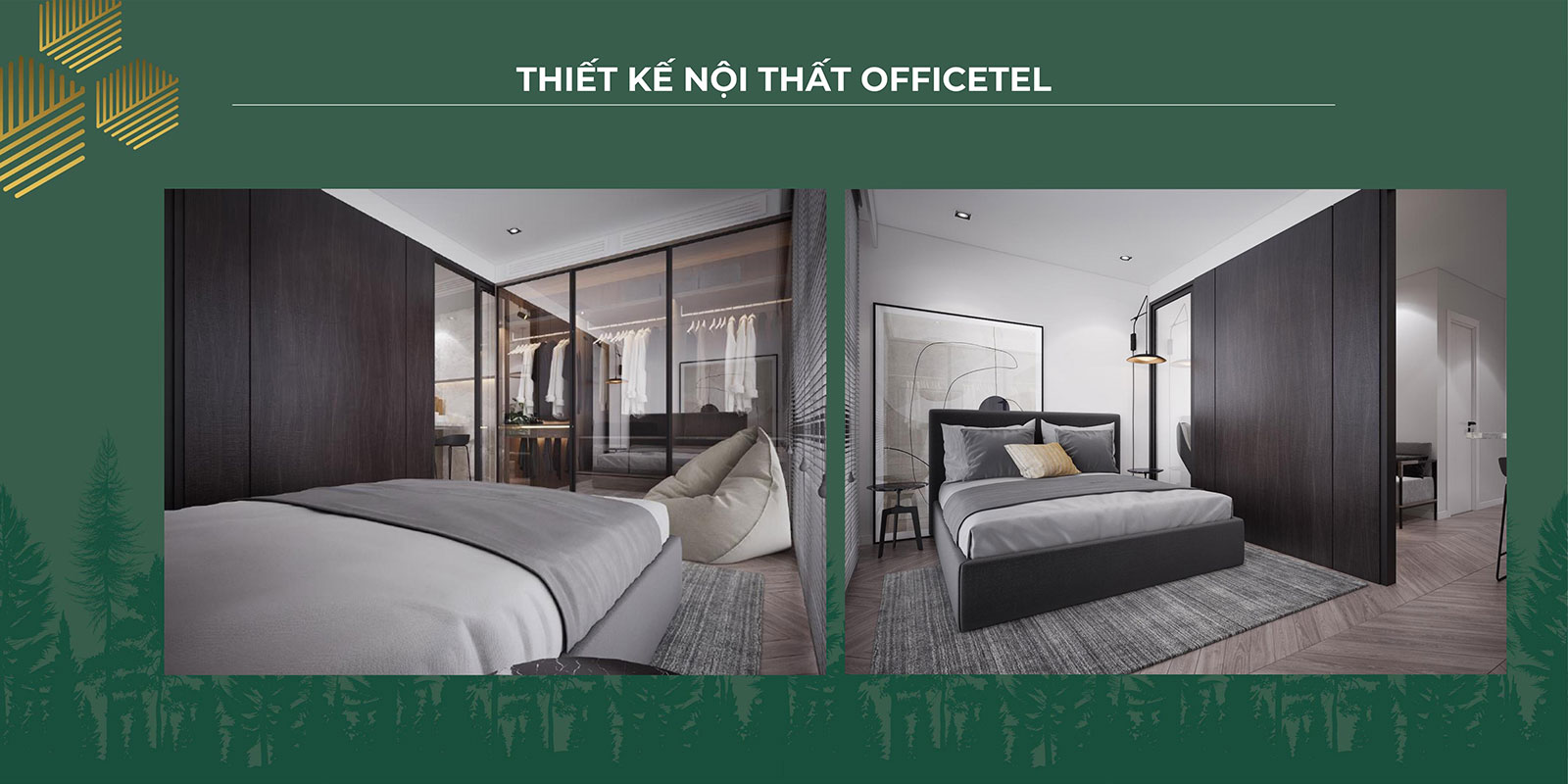 Thiết kế nội thất Officetel 01