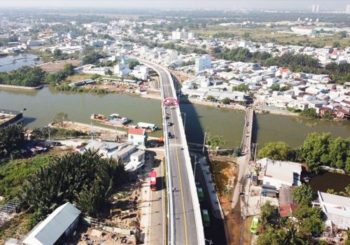 Cầu Phước Lộc mới, huyện Nhà Bè, TP.HCM (Ảnh: Laodong.vn)