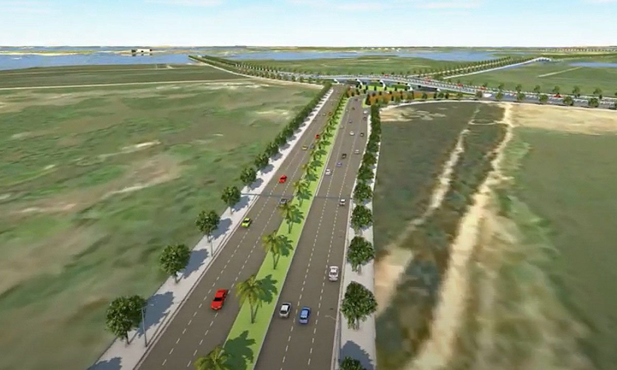 Thiết kế dự án gần khu vực nút giao quốc lộ 51.