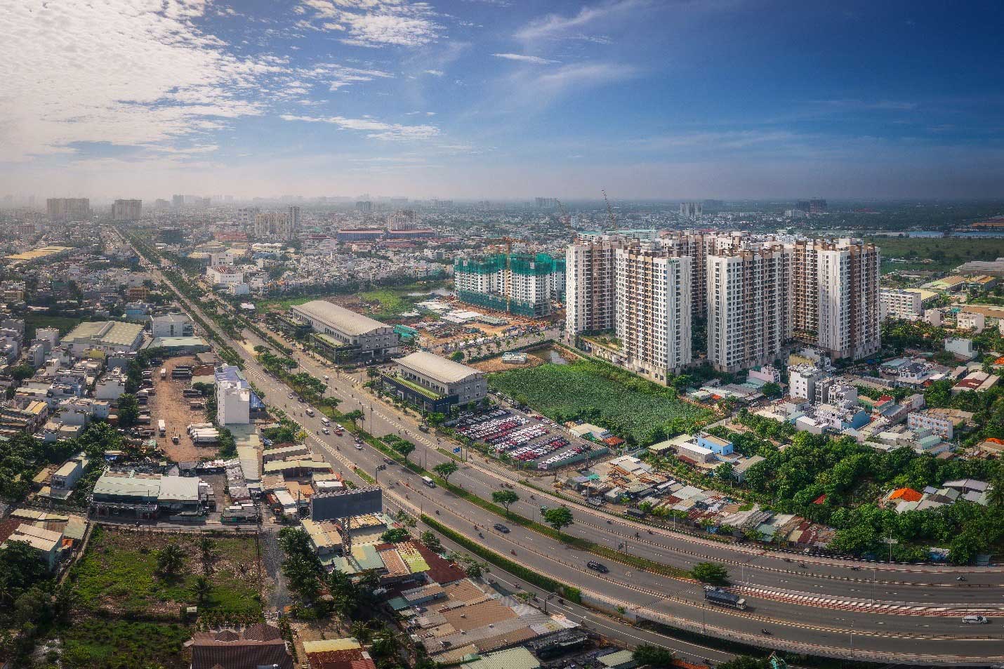 Dự án Akari City nằm trên trục đường Võ Văn Kiệt. Ảnh: Nam Long