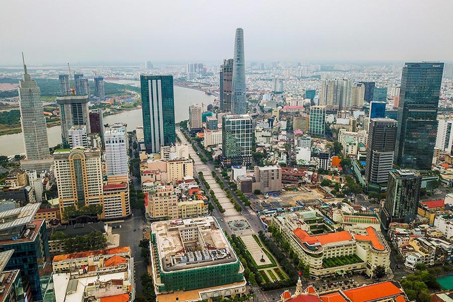 TP.HCM nhìn từ trên cao.