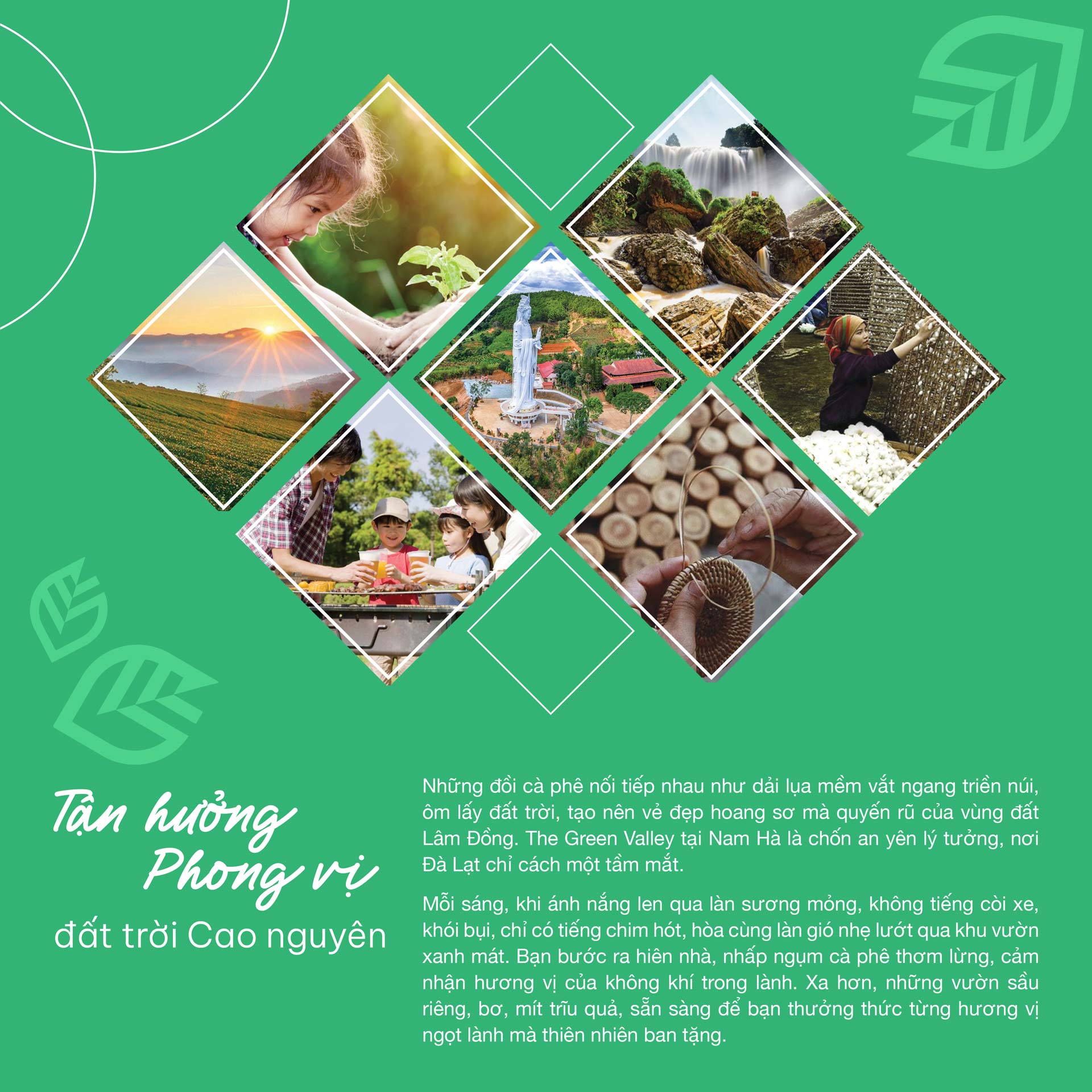 Tân hưởng giá trị cuộc sống The Green Valley
