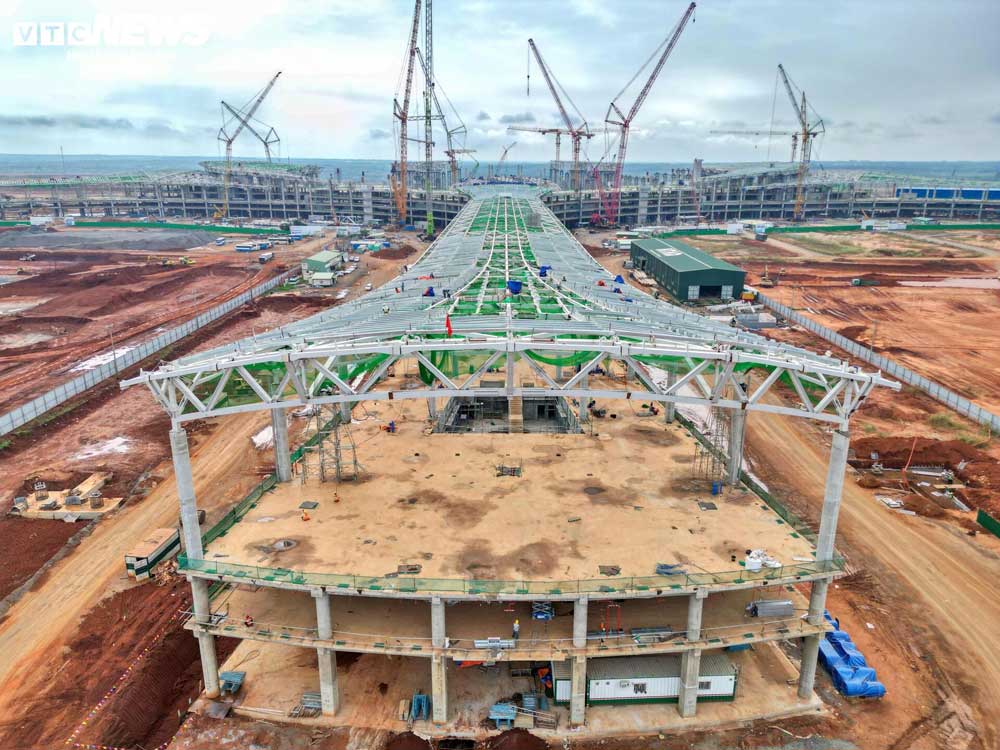 Tăng tốc trên đại công trường sân bay Long Thành những ngày đầu năm 2025