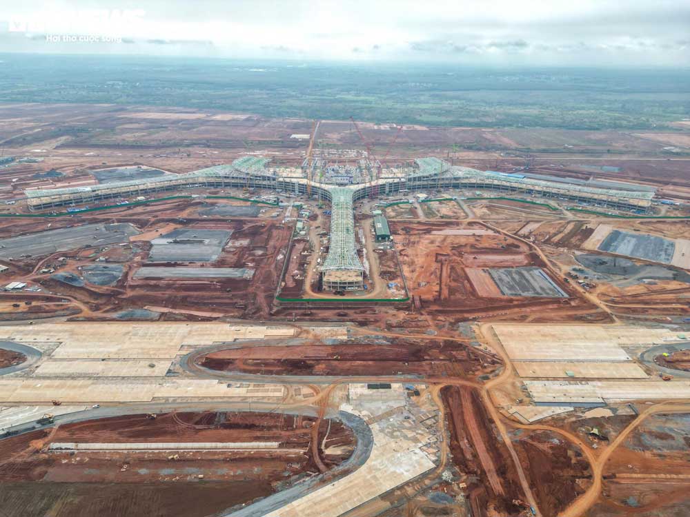 Tăng tốc trên đại công trường sân bay Long Thành những ngày đầu năm 2025