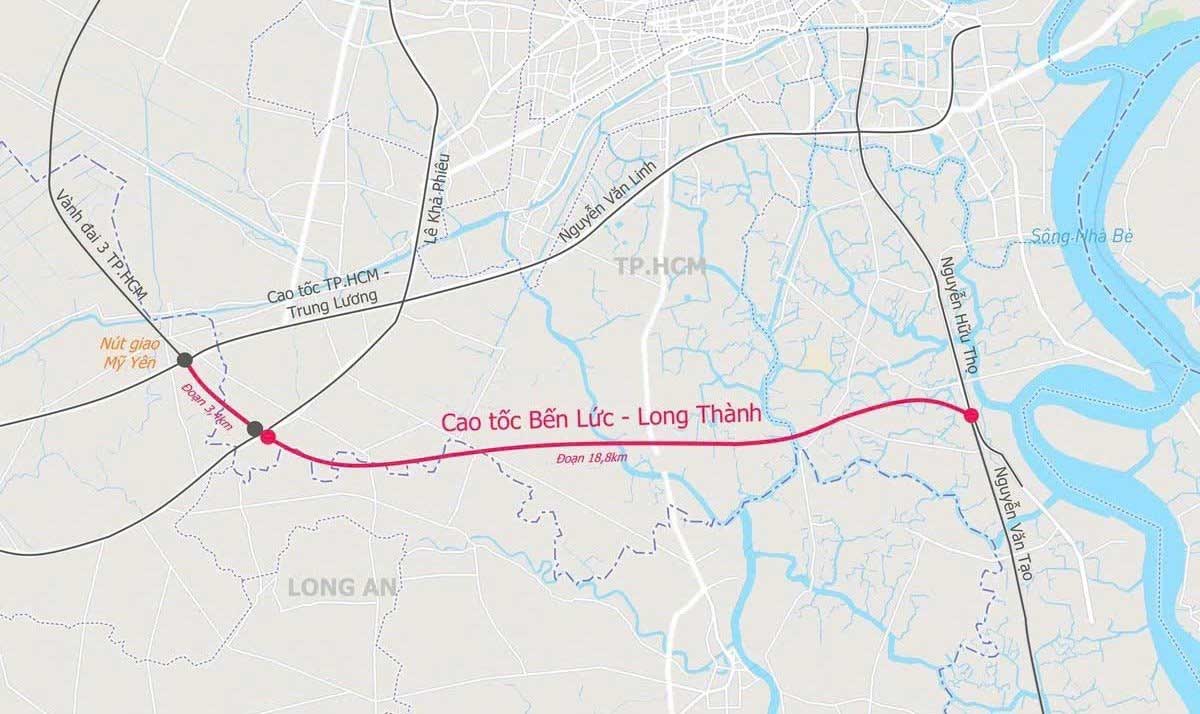 Tin vui hạ tầng đầu năm 2025: Cao tốc Bến Lức – Long Thành thông xe một số đoạn, bất động sản khu Tây rục rịch trở lại